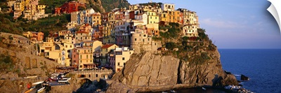 Italy, Liguria, Manarola, view towards the village