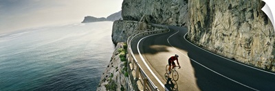 Italy, Liguria, Savona district, Riviera di Ponente, Biking at Capo Noli