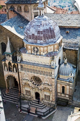 Italy, Lombardy, Bergamo Alta, Cappella Colleoni and Basilica Santa Maria Maggiore