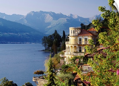 Italy, Lombardy, Como Lake, Corenno Plinio, villa