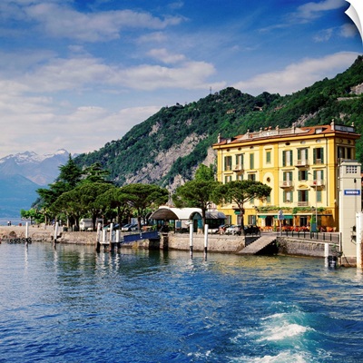 Italy, Lombardy, Como Lake, Varenna, Como district, Pier of ferry-boat