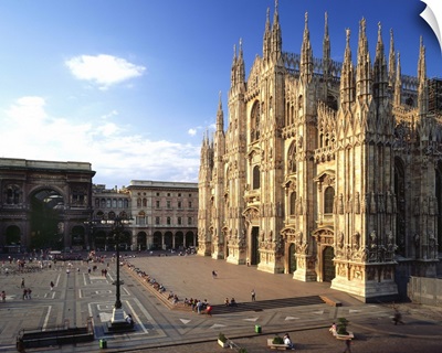 Italy, Milan , Duomo and the Galleria Vittorio Emanuele II