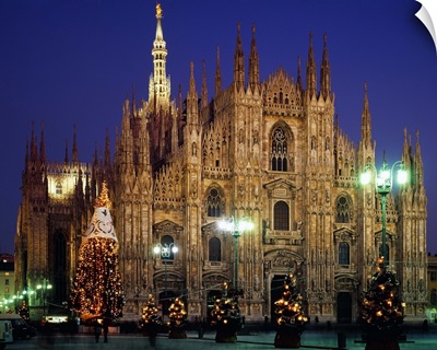 Italy, Milan, The Cathedral at Christmas