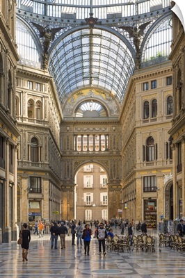 Italy, Naples, Galleria Vittorio Emanuele II