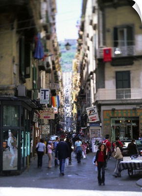 Italy, Naples, Quartieri Spagnoli, central neighborhood