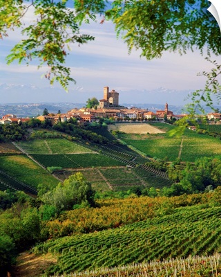 Italy, Piedmont, Langhe, Cuneo, Serralunga d'Alba village
