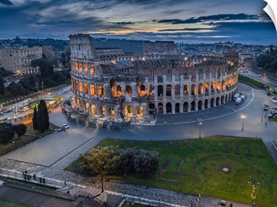 Italy, Rome, Colosseum, Seven Hills Of Rome