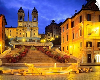 Italy, Rome, Spanish Steps, Trinita dei Monti