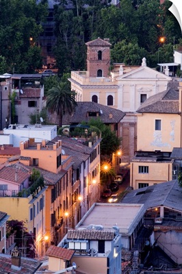 Italy, Rome, Trastevere, View from the Gianicolo's hill