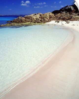 Italy, Sardinia, Maddalena Archipelago National Park, Spiaggia Rosa beach