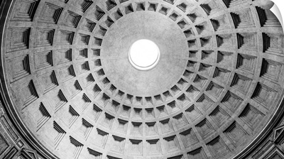 Italy, Seven Hills Of Rome, Pantheon, The Famous Roman Temple Dedicated To All The Gods
