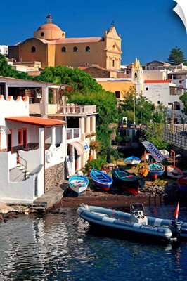 Italy, Sicily, Aeolian islands, Lipari islands, Messina district, Santa Marina, harbor