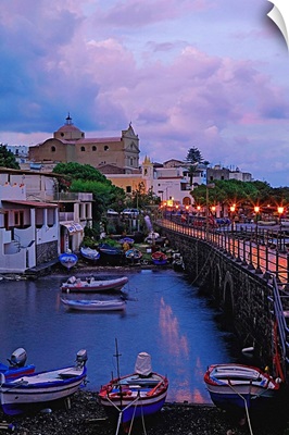 Italy, Sicily, Aeolian islands, Salina island, Santa Maria Salina harbour