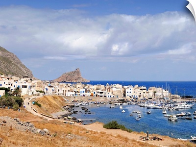 Italy, Sicily, Egadi islands, Marettimo, Overview of the village