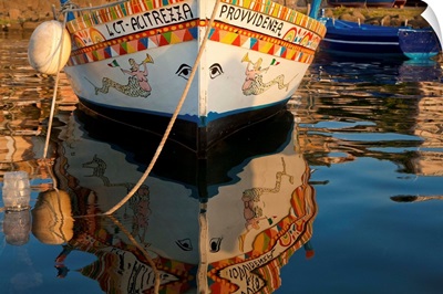 Italy, Sicily, Mediterranean sea, Catania district, Aci Trezza, Boat