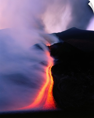 Italy, Sicily, Mt. Etna in eruption