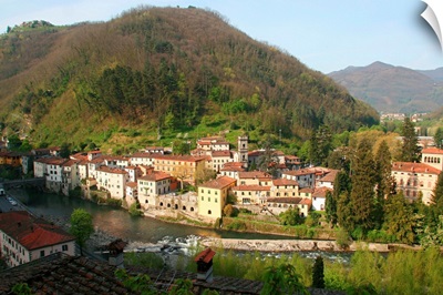 Italy, Tuscany, Bagni di Lucca, Ponte al Serraglio locality
