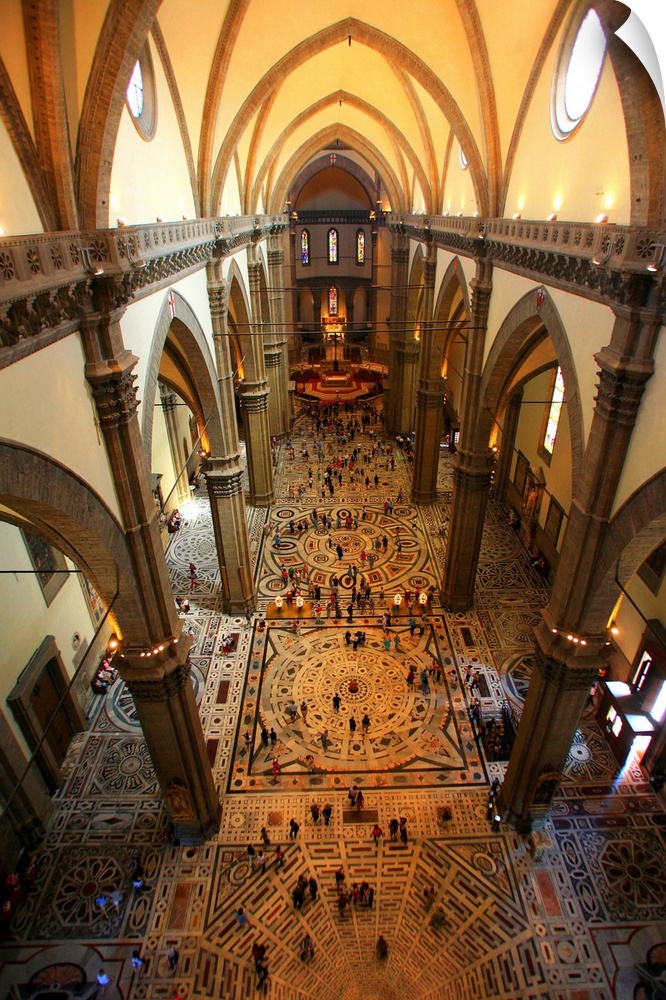 Italy, Italia, Tuscany, Toscana, Florence, Firenze, Basilica di Santa Maria del Fiore (cathedral), nave