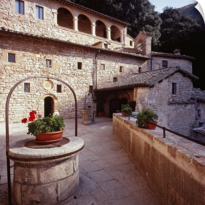 Italy, Umbria, Assisi, Monte Subasio, Eremo delle Carceri