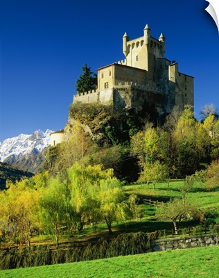 Italy, Valle d'Aosta, Castle of Saint-Pierre