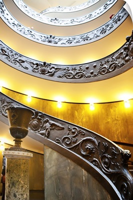 Italy, Vatican City, Rome, Vatican Museums, Spiral Ramp stairway