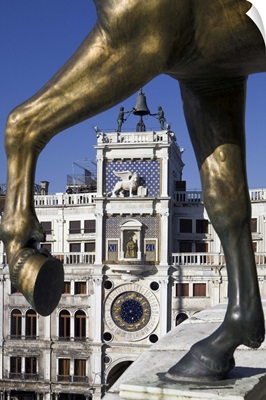Italy, Veneto, Venetian Lagoon, Adriatic Coast, Venice, St Mark Square, Clock Tower