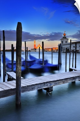 Italy, Veneto, Venice, Punta della Dogana, View towards San Giorgio Maggiore island