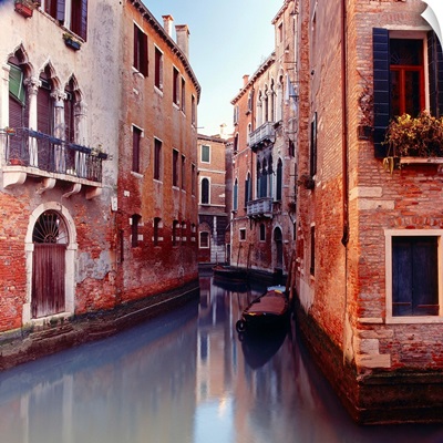 Italy, Venice, Canal, Canal near Santa Maria dei Miracoli church