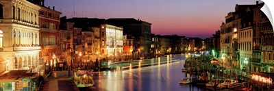 Italy, Venice, Canal Grande, evening