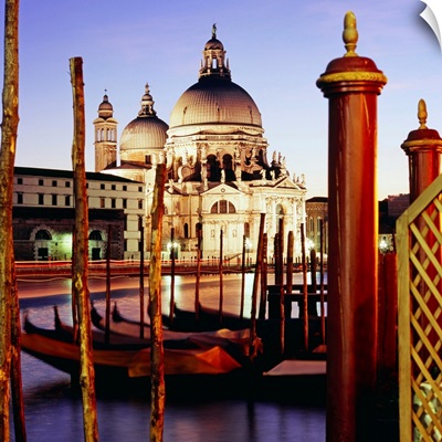 Italy, Venice, Canal, Santa Maria della Salute church