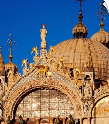 Italy, Venice, St. Mark's Cathedral, domes