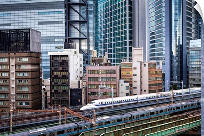 Japan, Kanto, Tokyo, The Shinkansen bullet train, Shinagawa