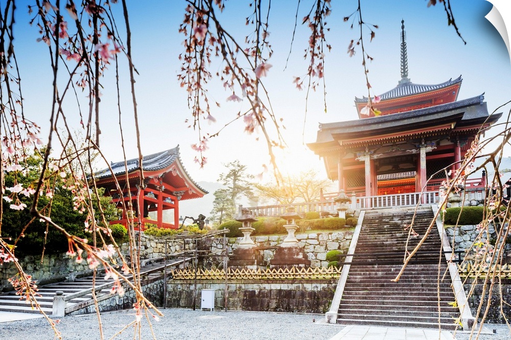Japan, Kyoto, Kiyomizu-Dera temple.