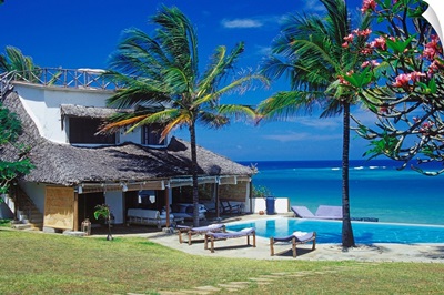 Kenya, Mombasa, Diani beach near Mombasa, Alfajiri Villa Resort