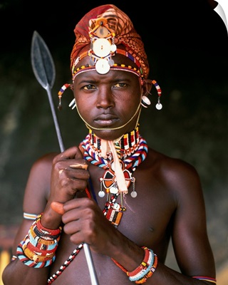 Kenya, Mount Kenya, National Park, Samburu warrior