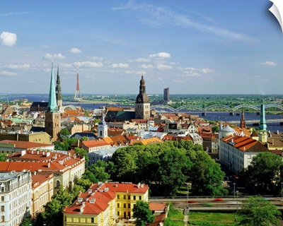 Latvia, Riga, View of the city
