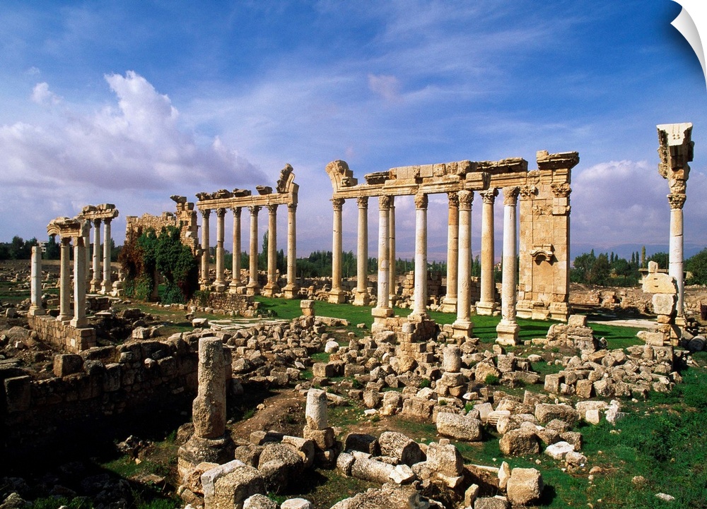 Lebanon, Al-Biqa`, Ba`labakk, Ruines of Odeon (UNESCO World Heritage)