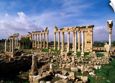 Lebanon, Beqaa, Ba'labakk, Ruins of Odeon