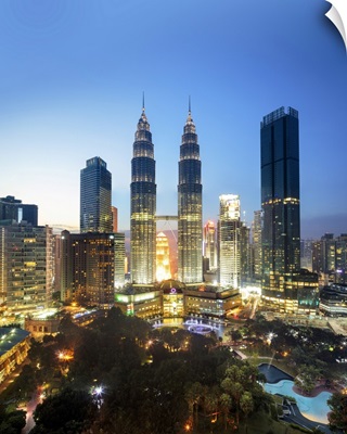 Malaysia, Selangor, Kuala Lumpur, Petronas Towers,