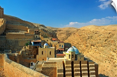 Middle East, Israel, Bethlehem, Mar Saba monastery built into the rock