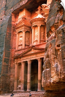 Middle East, Jordan, Petra, Khazneh monumental tomb