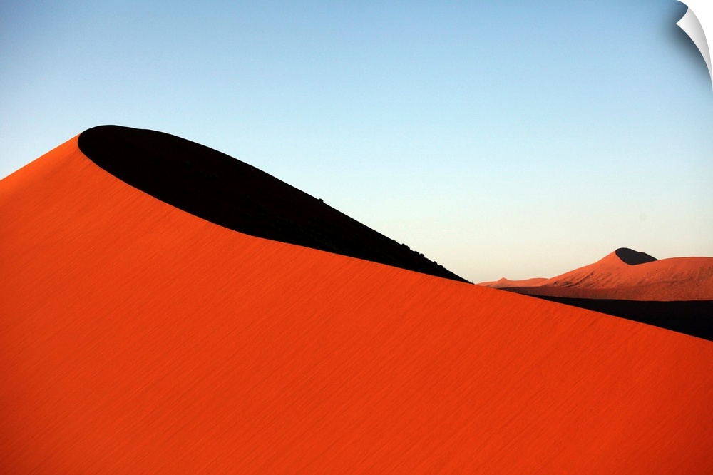 Namibia, Hardap, Namib-Naukluft National Park, Sossusvlei, Sand dune at sunset.