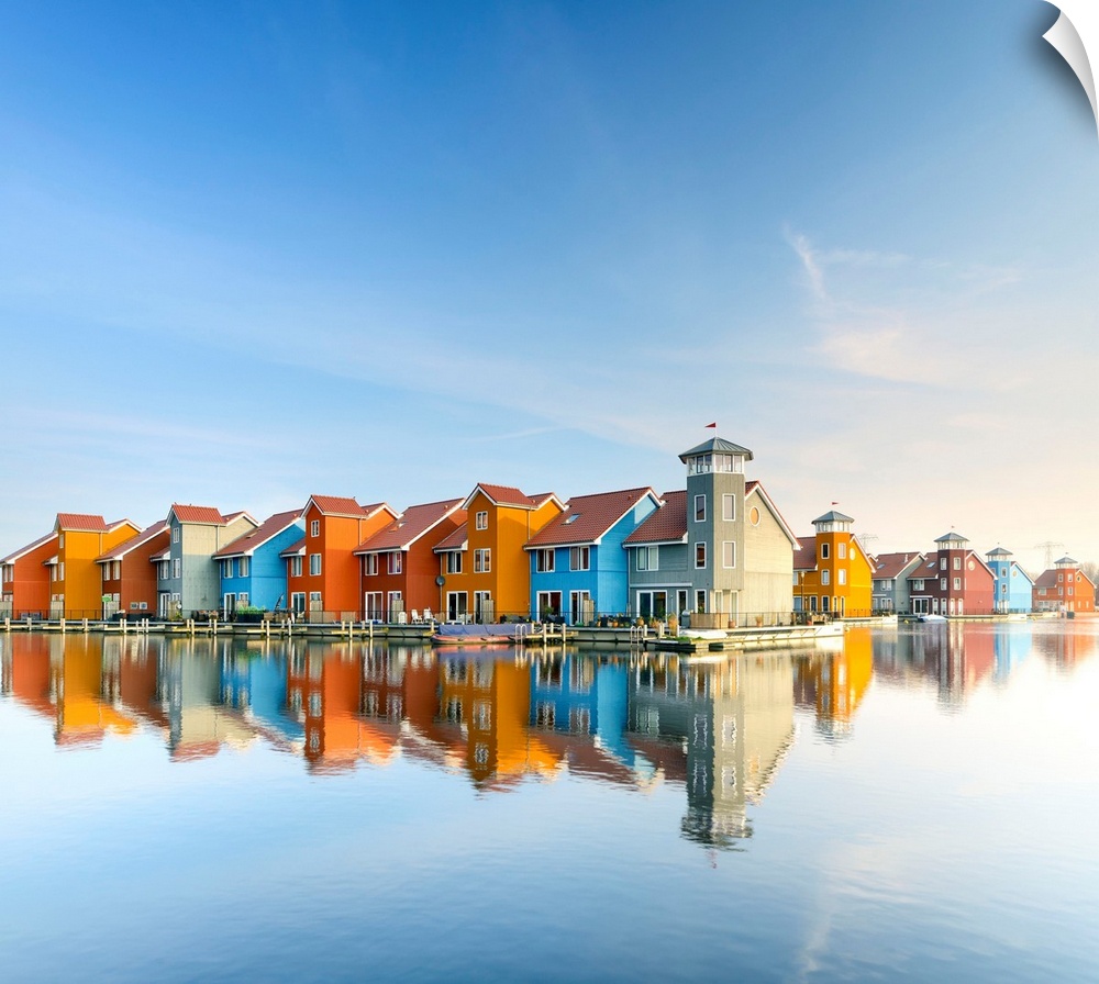 Netherlands, Groningen, Benelux, Modern architecture houses in Groningen.