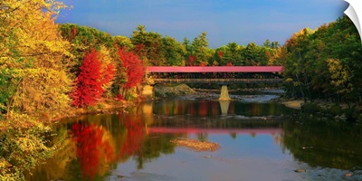 New Hampshire, Conway, New England, White Mountains, The Saco River Bridge