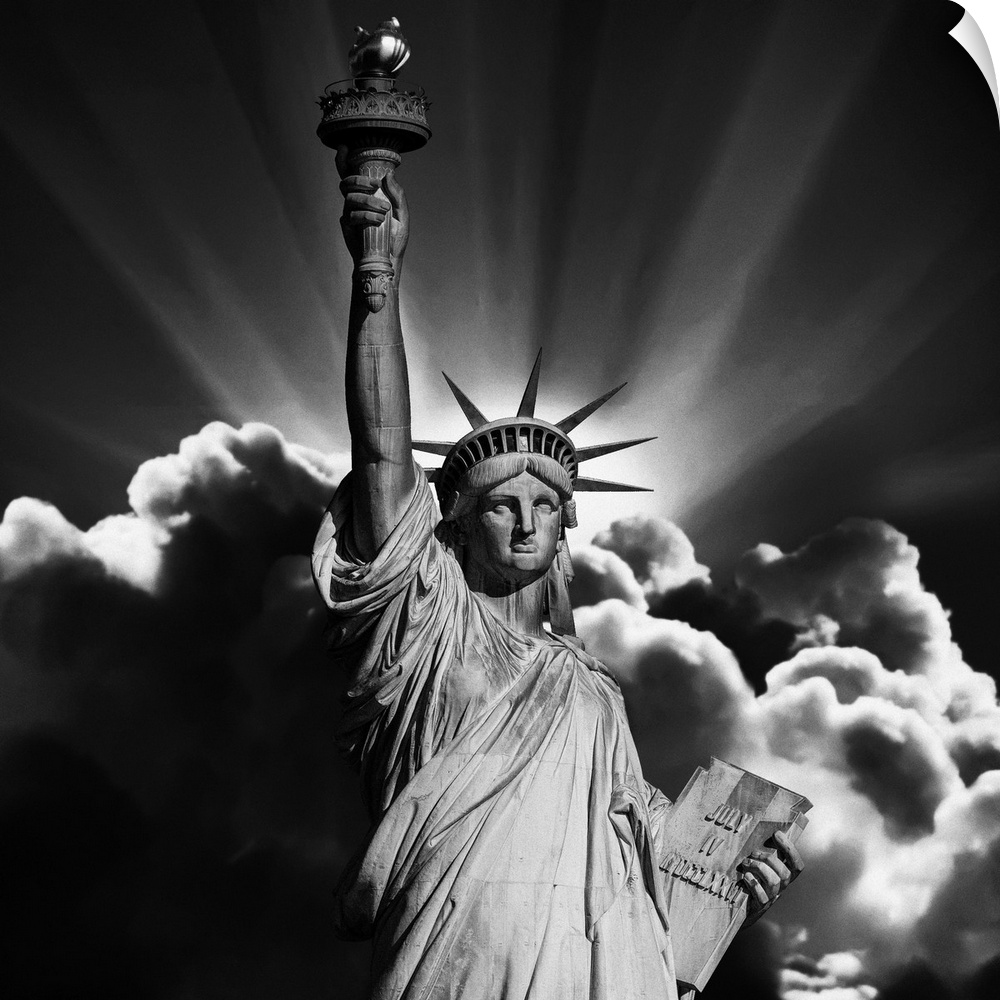 USA, New York City, Hudson, Manhattan, Lower Manhattan, Liberty Island, Statue of Liberty.