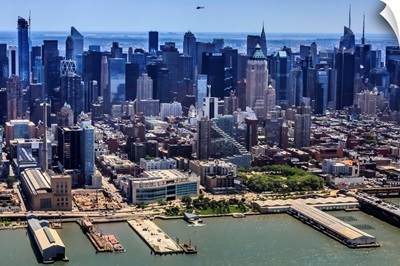 New York City, Manhattan, Chelsea, Chelsea area from the helicopter