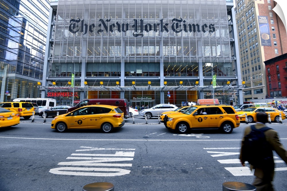 USA, New York City, Manhattan, Midtown, New York Times building on the 8th Avenue.