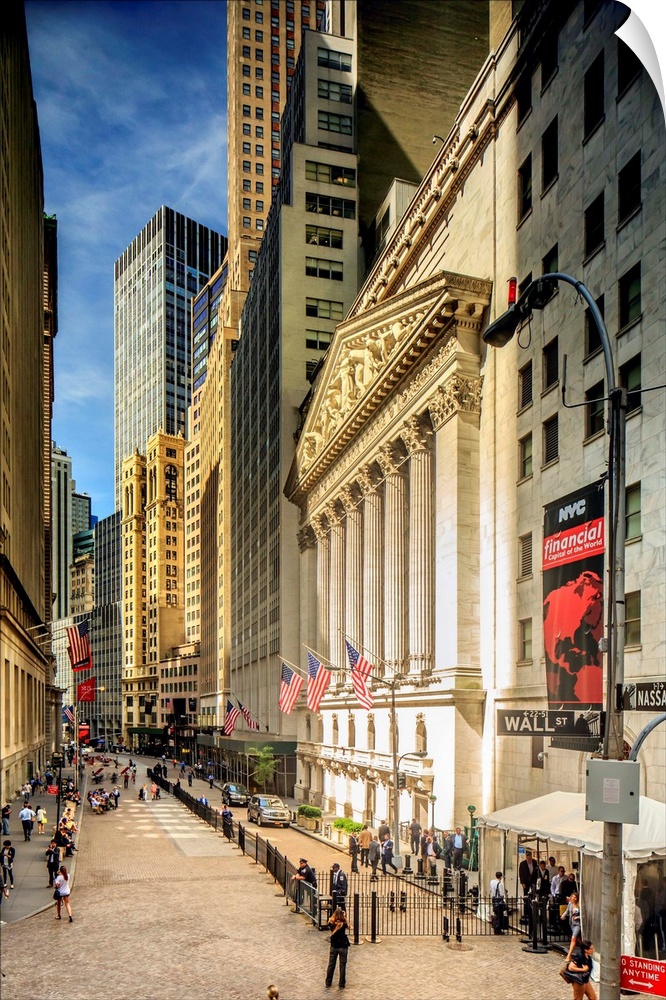 USA, New York City, Manhattan, Lower Manhattan, Wall Street, New York Stock Exchange, NYSE.