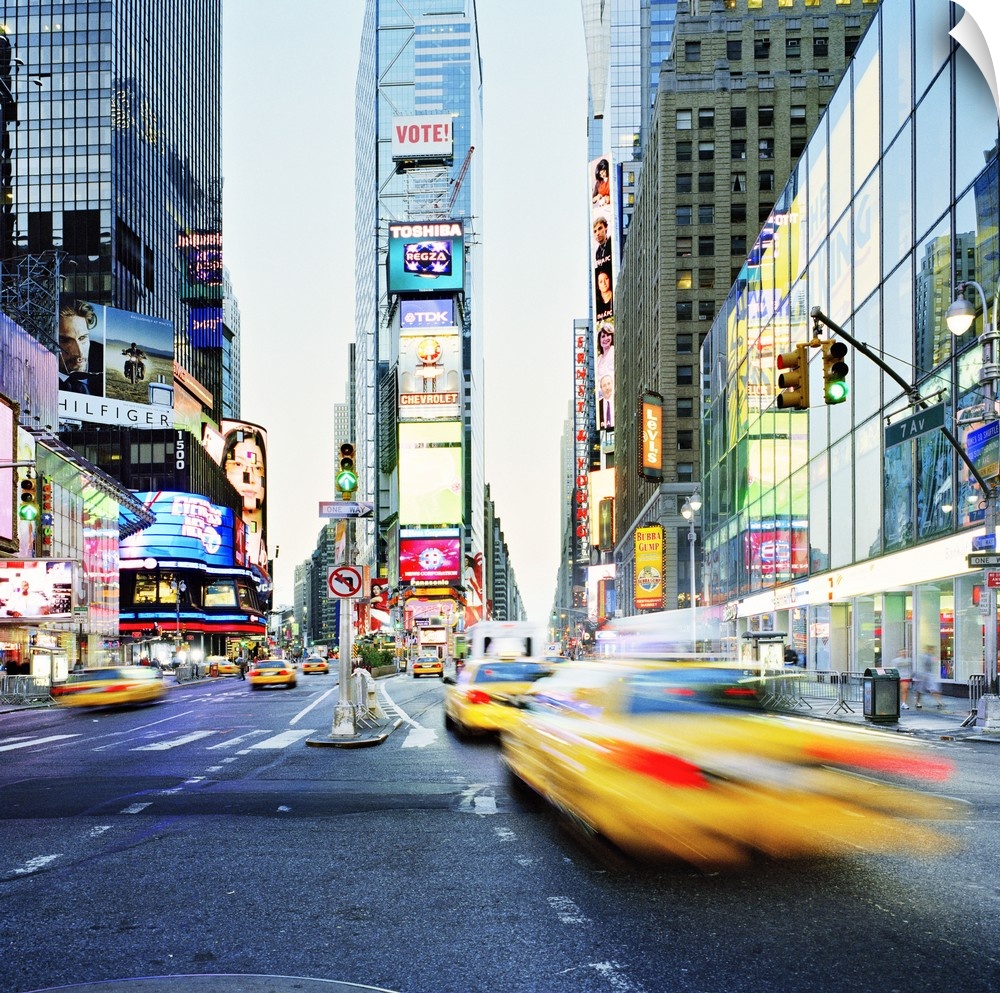 United States, USA, New York State, New York City, Times Square, Manhattan, Travel Destination, Broadway Avenue and Times ...