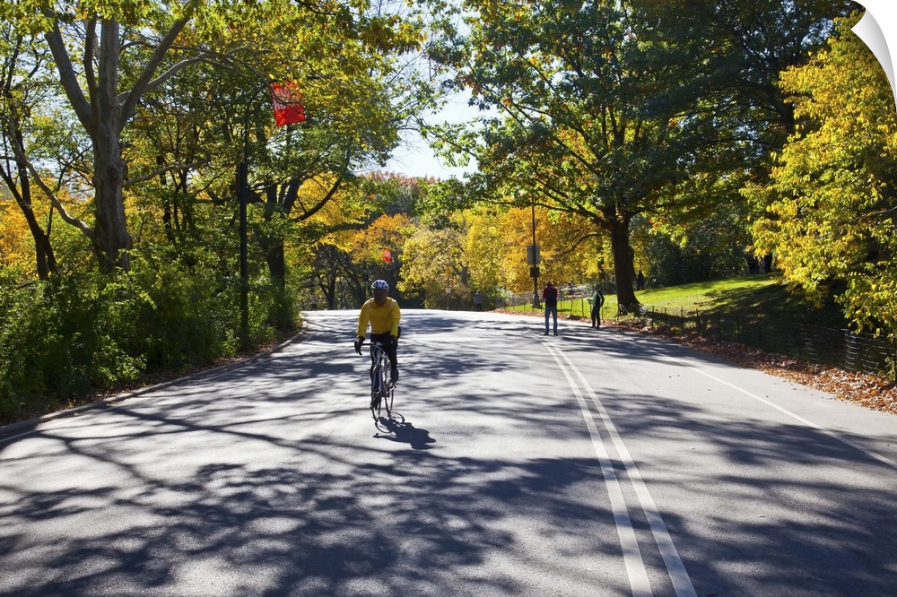 New York, New York City, bicycling in Central Park